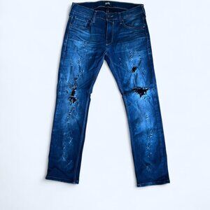 Distressed Paige Denim Blue Jeans